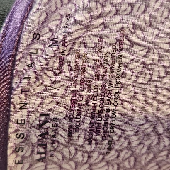 Alfani Intimates Satin Trim Nighty M Purple - Picture 7 of 7